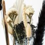 Brievenbus Droogbloemen Black & White detail